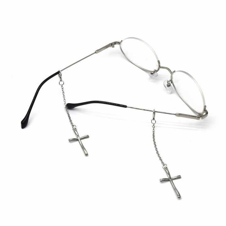 Elegant Cross-Design Chain Eyewear Holder Bowlift