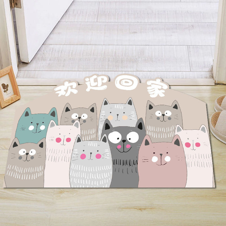 Cute Cartoon Dog Welcome Mat Bowlift