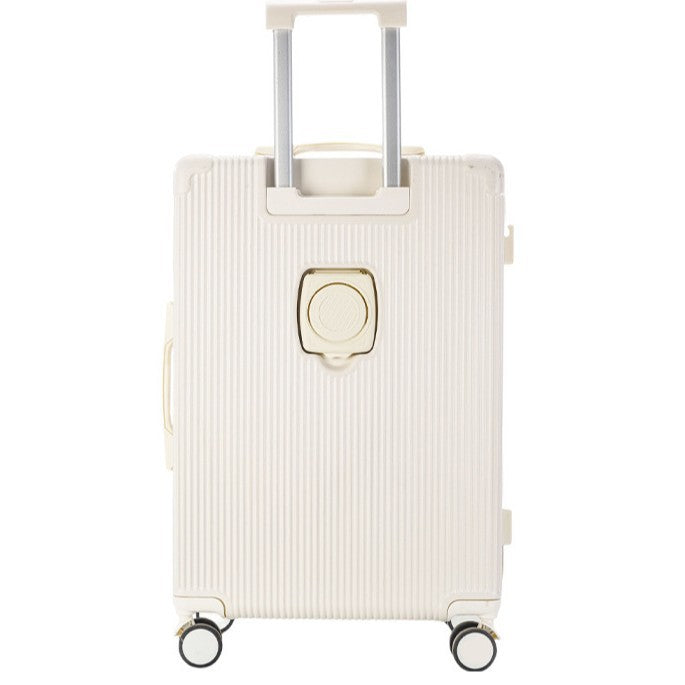 Unisex Premium Ribbed Compact Spinner Suitcase Bowlift