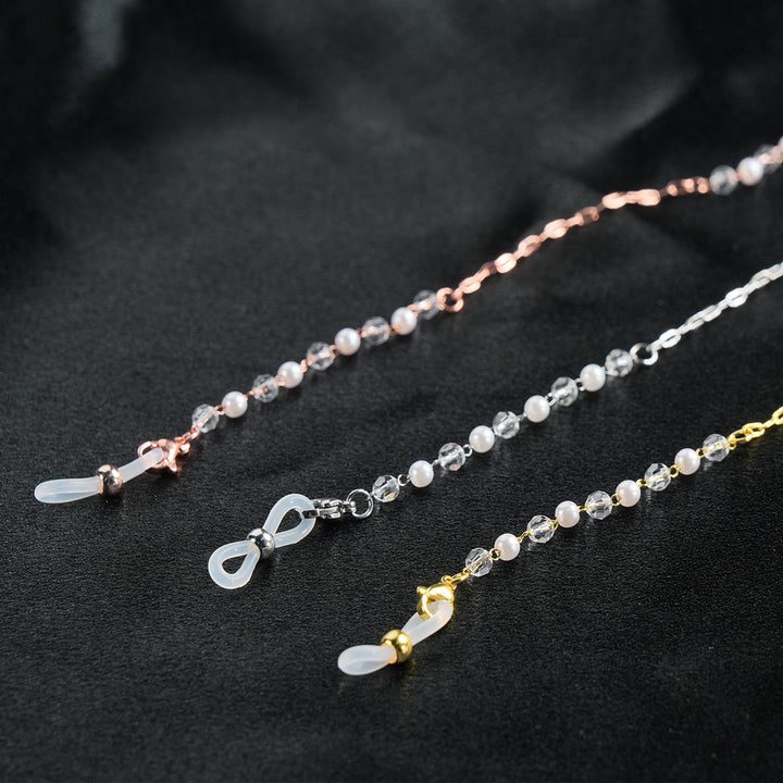 Elegant Beaded Chain Eyewear Holder Bowlift