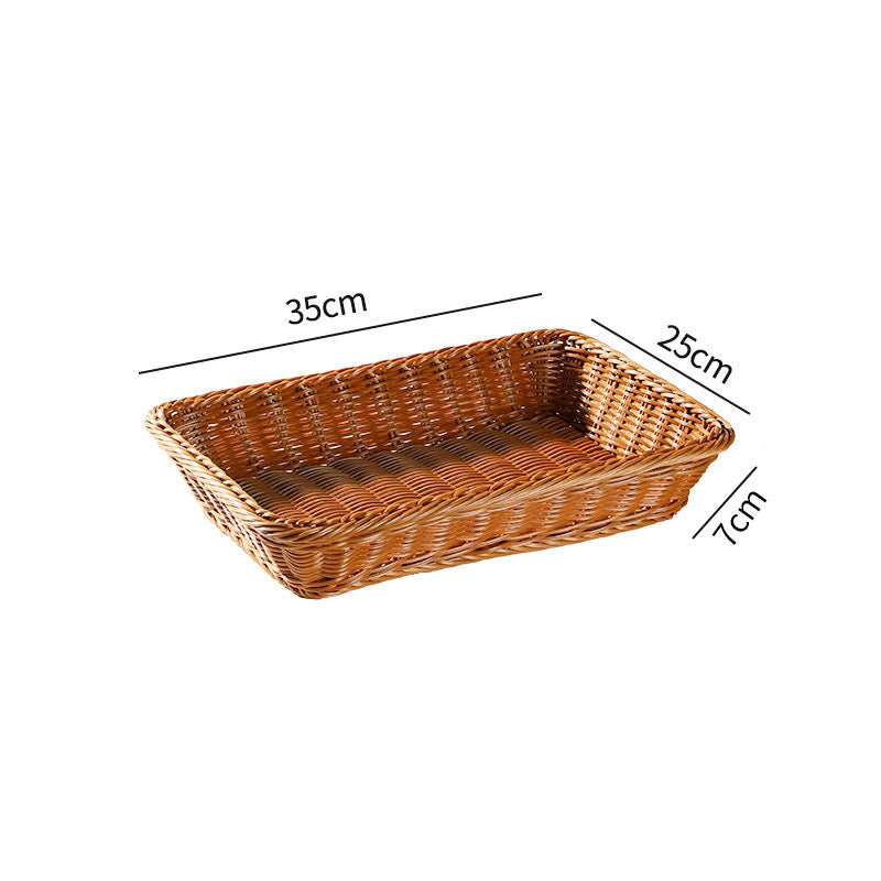 Rectangular Woven Serving Basket Bowlift