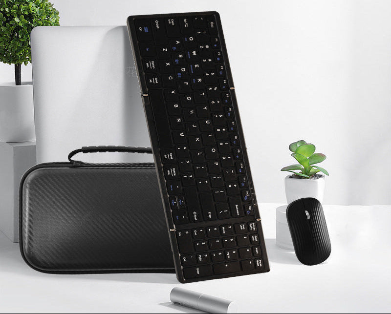 Portable Wireless Keyboard and Mouse Set Bowlift