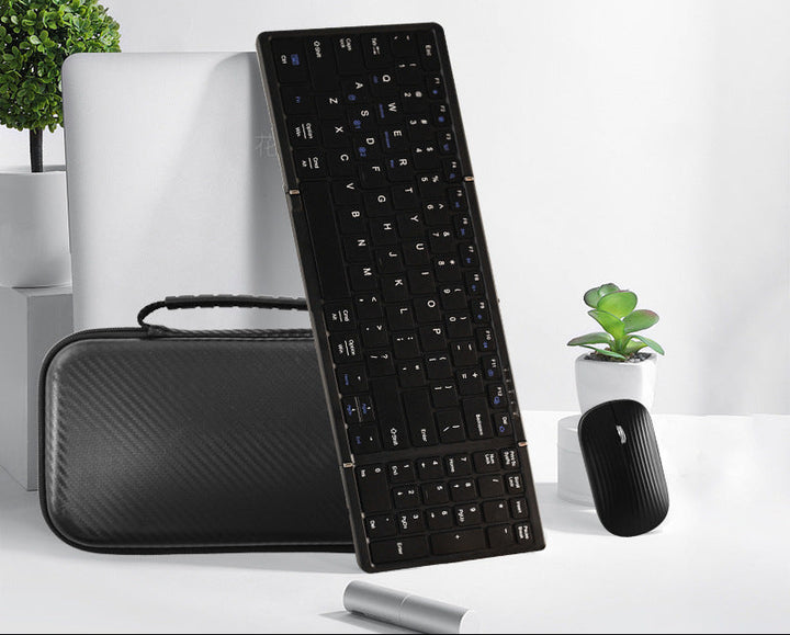 Portable Wireless Keyboard and Mouse Set Bowlift