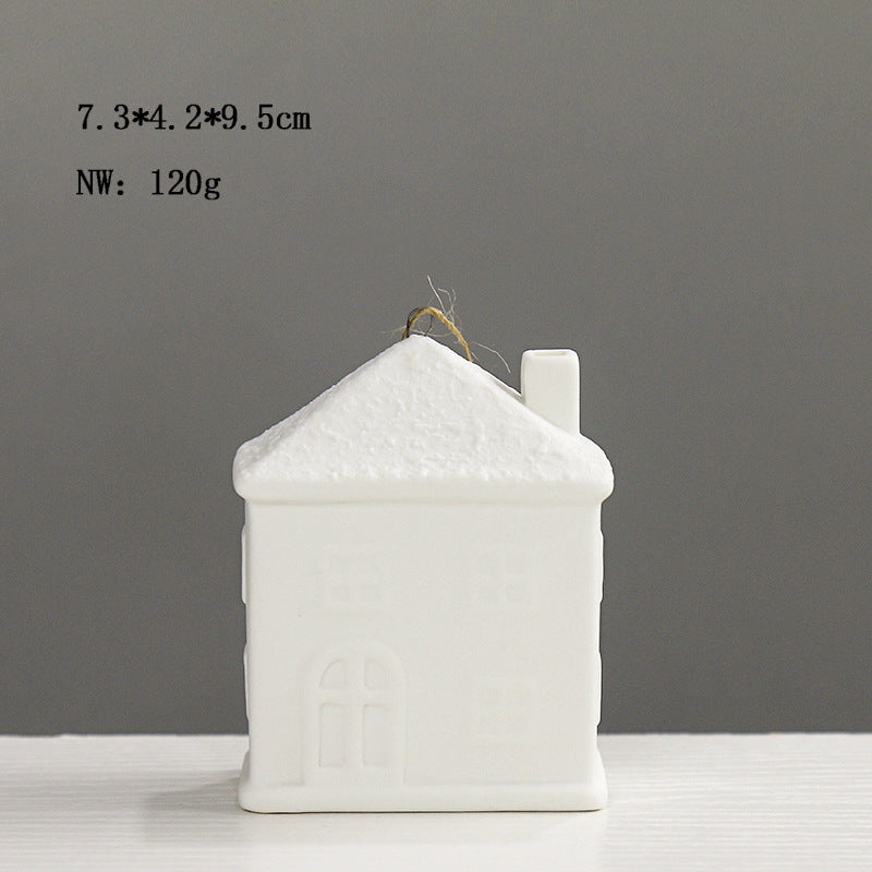 Decorative House-Shaped Ceramic Bowlift
