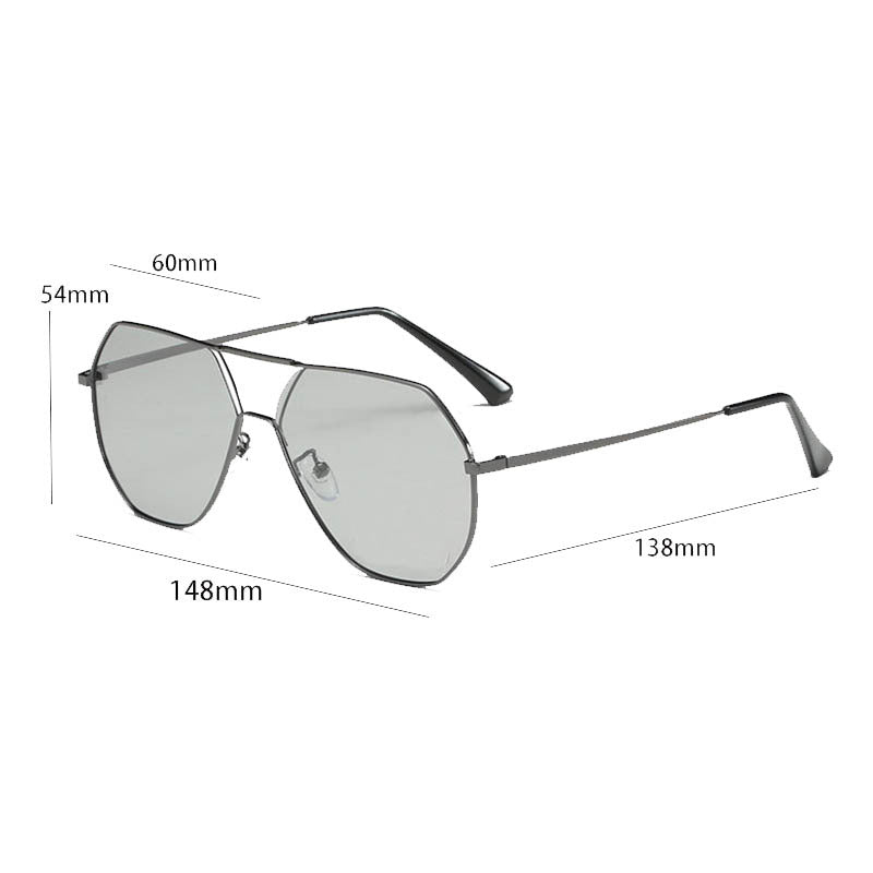 Fashionable Hexagonal Sunglasses Bowlift