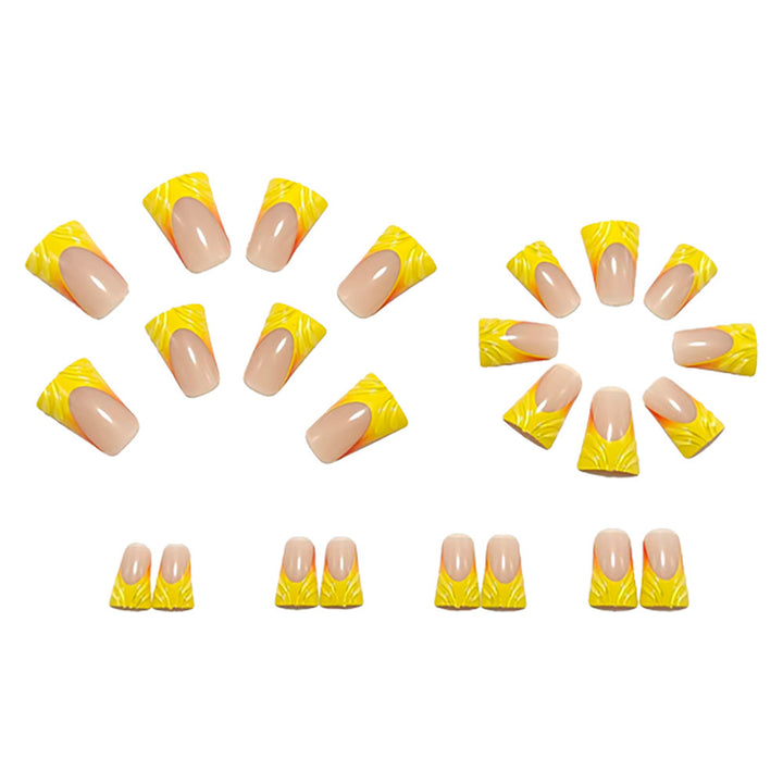Artificial nails with creative wave design Bowlift