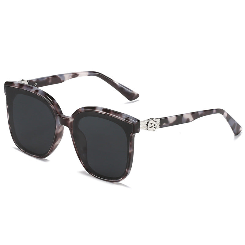 Oversized Square Frame Sunglasses with UV Protection Bowlift
