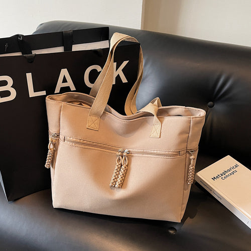 Versatile Zippered Canvas Tote Bag Bowlift