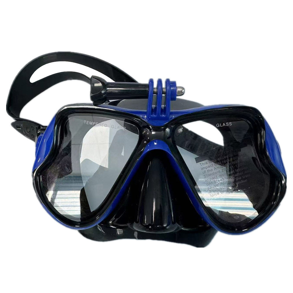 Diving mask with ergonomic silicone design Bowlift