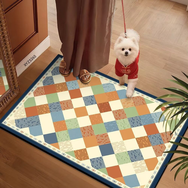 Colorful Patterned Floor Mat Bowlift
