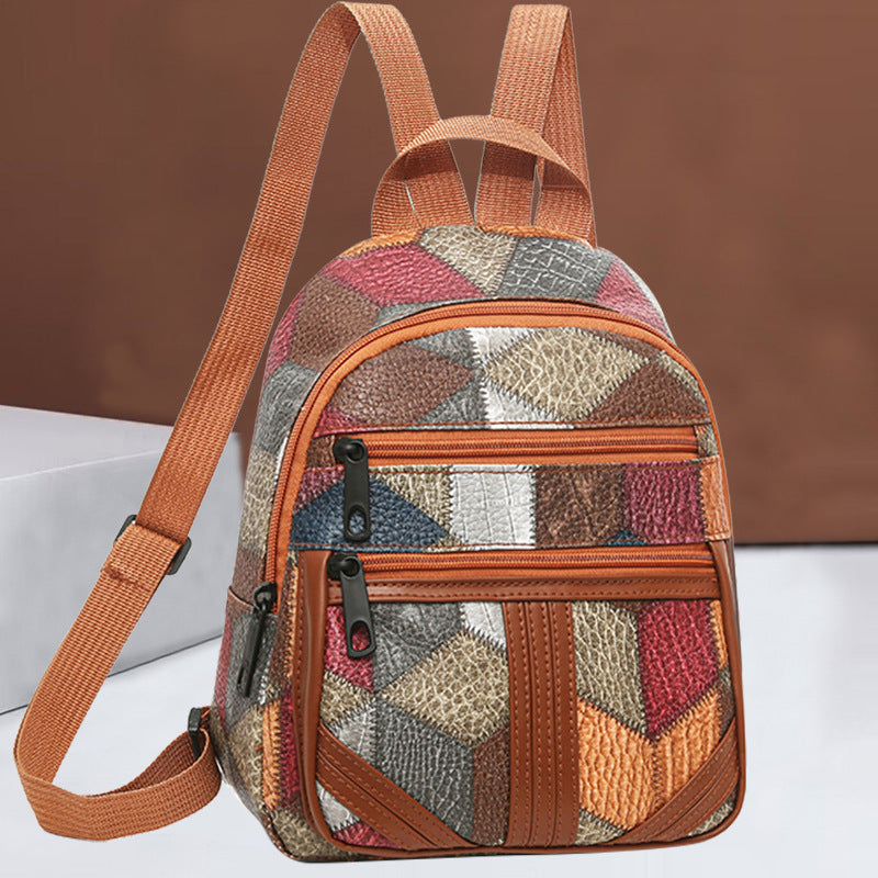 Stylish Geometric Patterned Mini Backpack Bowlift