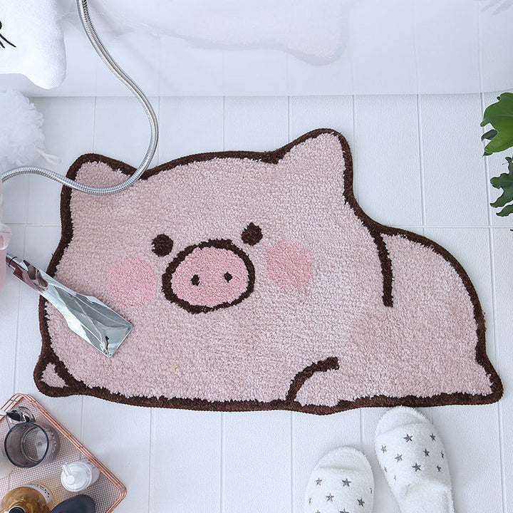 Cartoon Cat Shaped Bath Mat Bowlift
