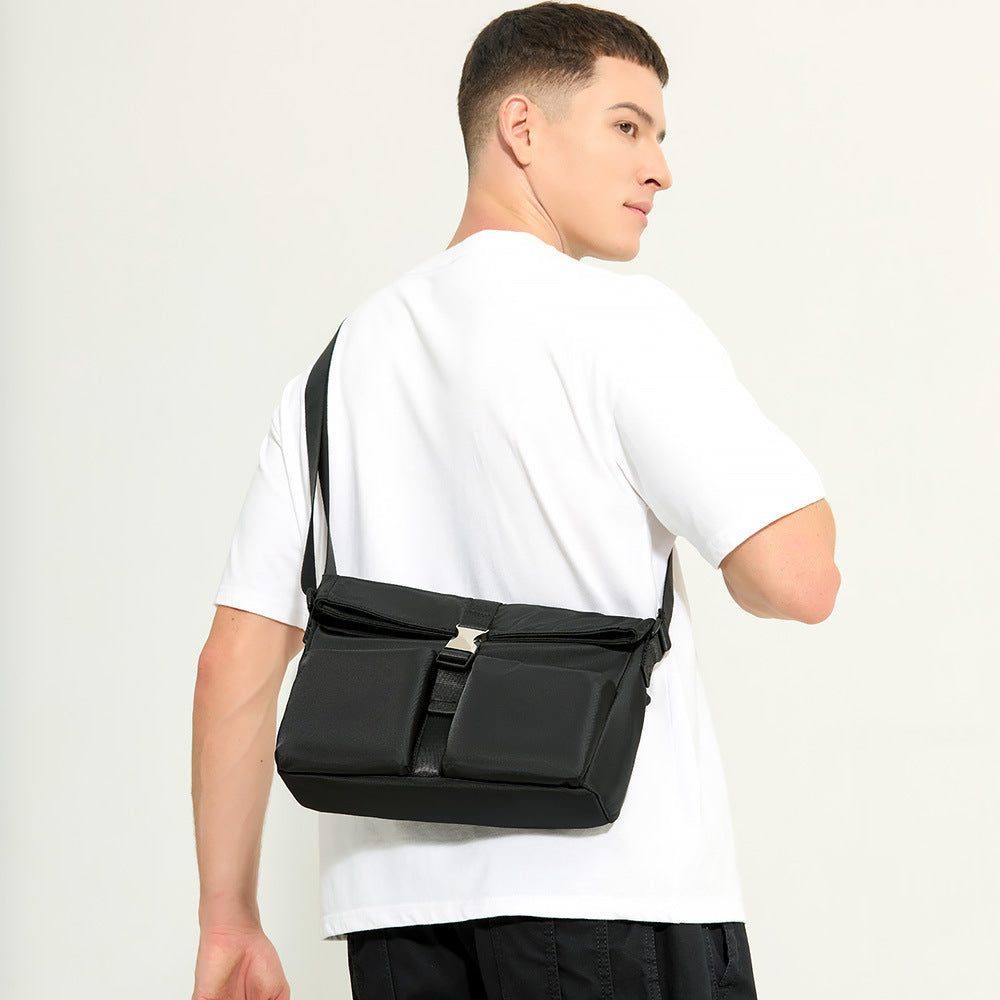 Versatile Dual-Pocket Crossbody Bag Bowlift