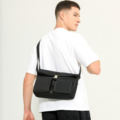 Versatile Dual-Pocket Crossbody Bag Bowlift