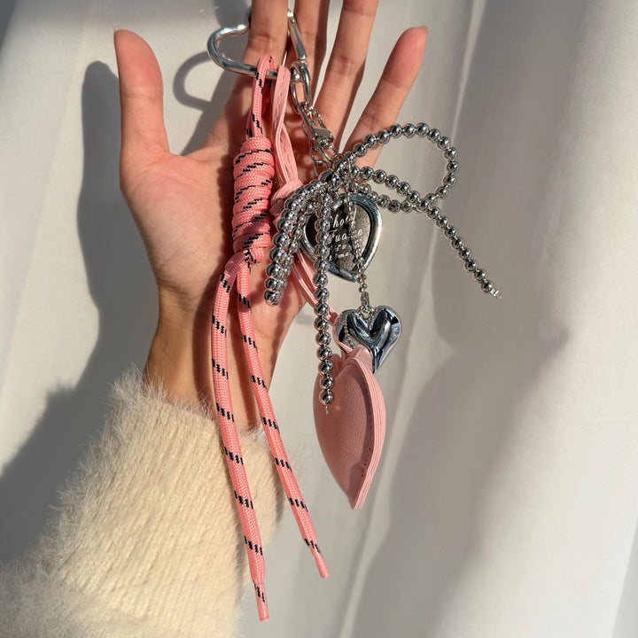 Heart-Themed Multi-Accessory Keychain Bowlift