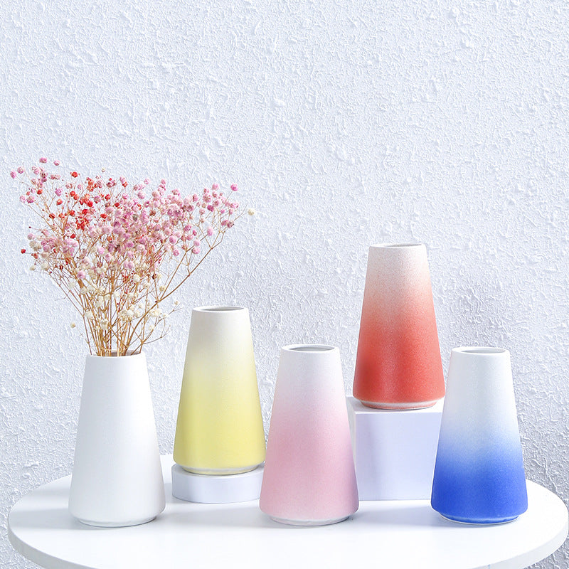 Modern Textured Ceramic Flower Vessel Bowlift