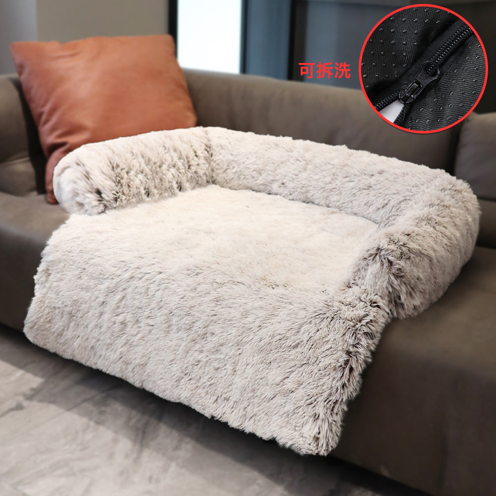 Plush Comfort Lounge Chair Dog Bed