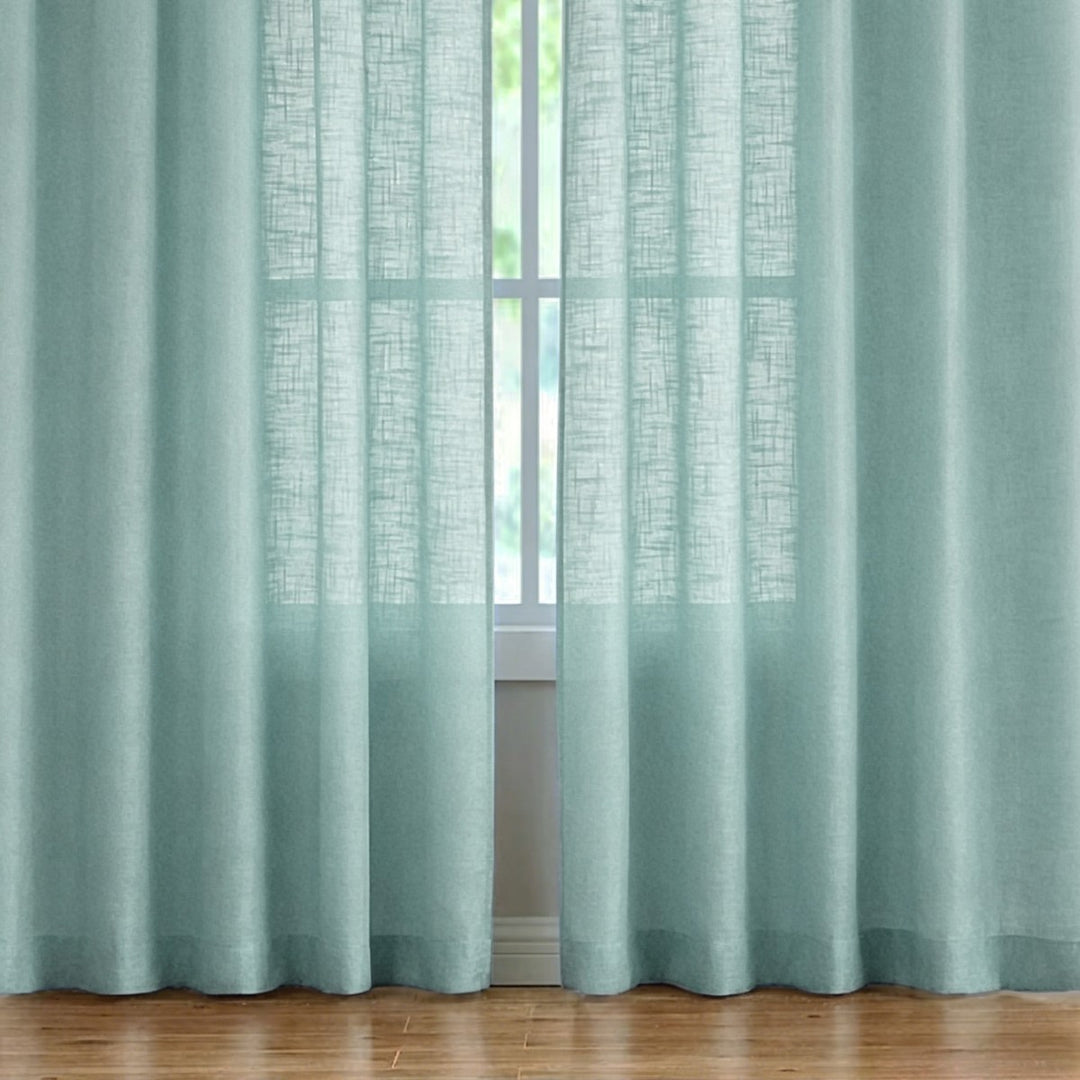 Sheer Linen Window Curtains Bowlift