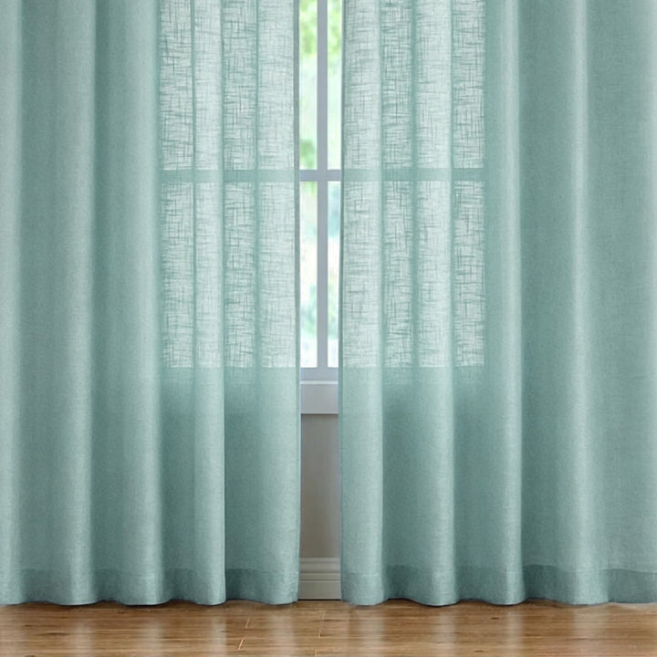 Sheer Linen Window Curtains Bowlift