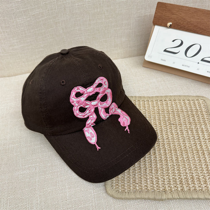 Women's Embroidered Graphic Baseball Cap Bowlift