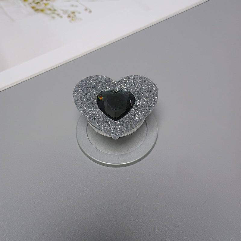 Decorative Heart-Shaped Phone Grip Bowlift