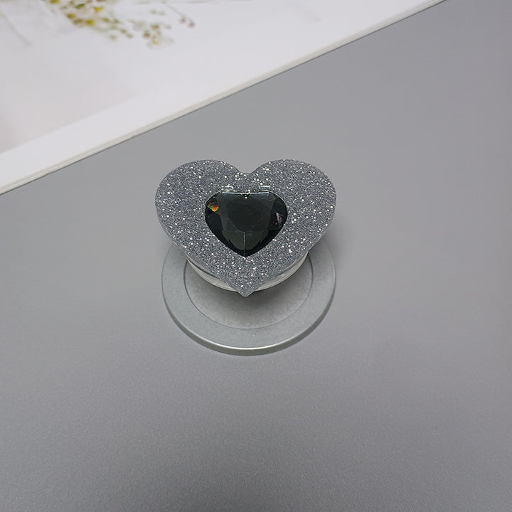 Decorative Heart-Shaped Phone Grip Bowlift