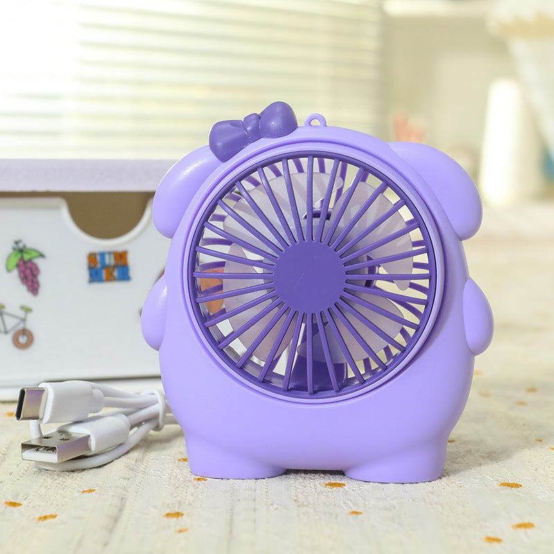 Portable Mini Hand Fan with Fun Design Bowlift