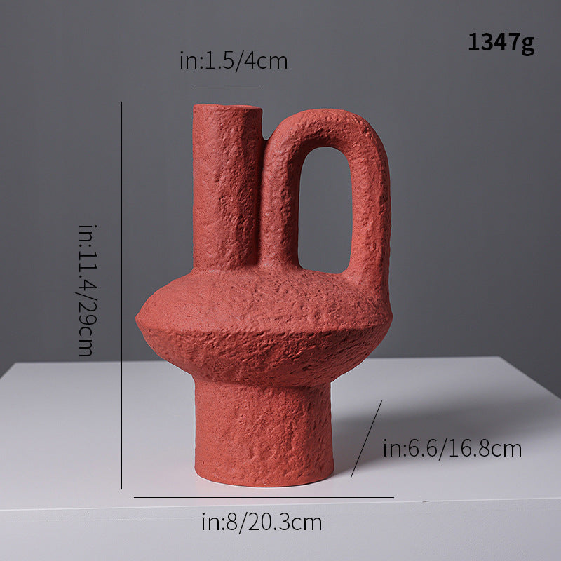 Artistic Clay Vase Bowlift