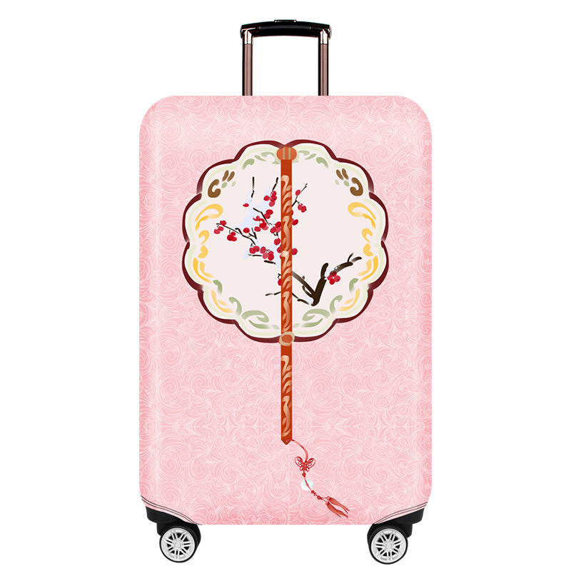 Women's hardshell travel suitcase with floral design Bowlift