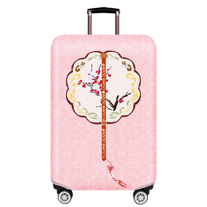 Women's hardshell travel suitcase with floral design Bowlift