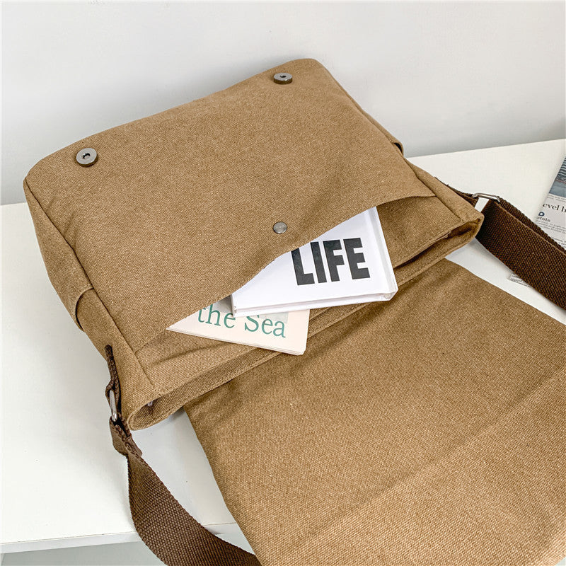 Multifunctional Messenger Bag with Adjustable Shoulder Strap Bowlift