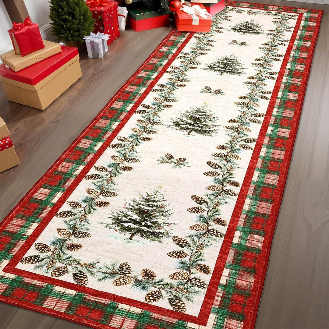 Festive Holiday-Themed Decorative Runner Mat Bowlift