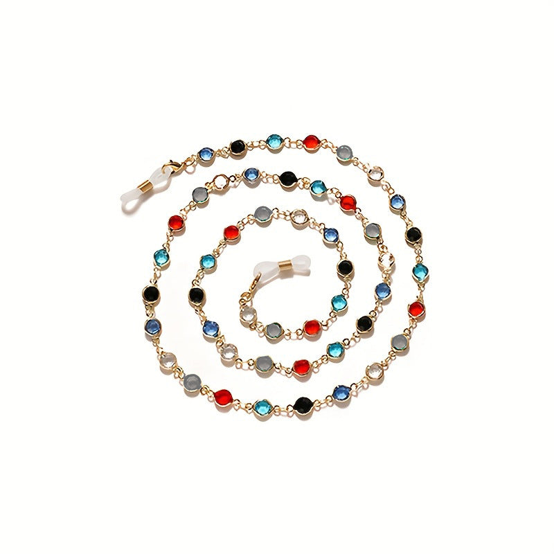 Elegant Beaded Eyewear Chain Bowlift