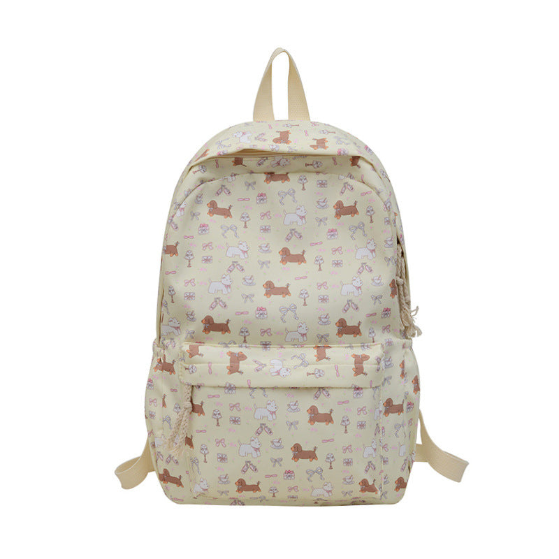 Children's Playful Dog-Themed Backpack Bowlift