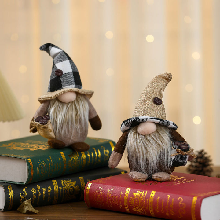 Rustic Decorative Gnome Figurine Bowlift