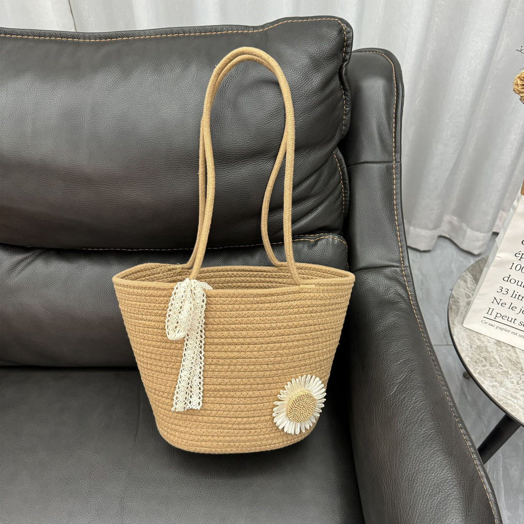 Trendy Straw Basket Bag Bowlift