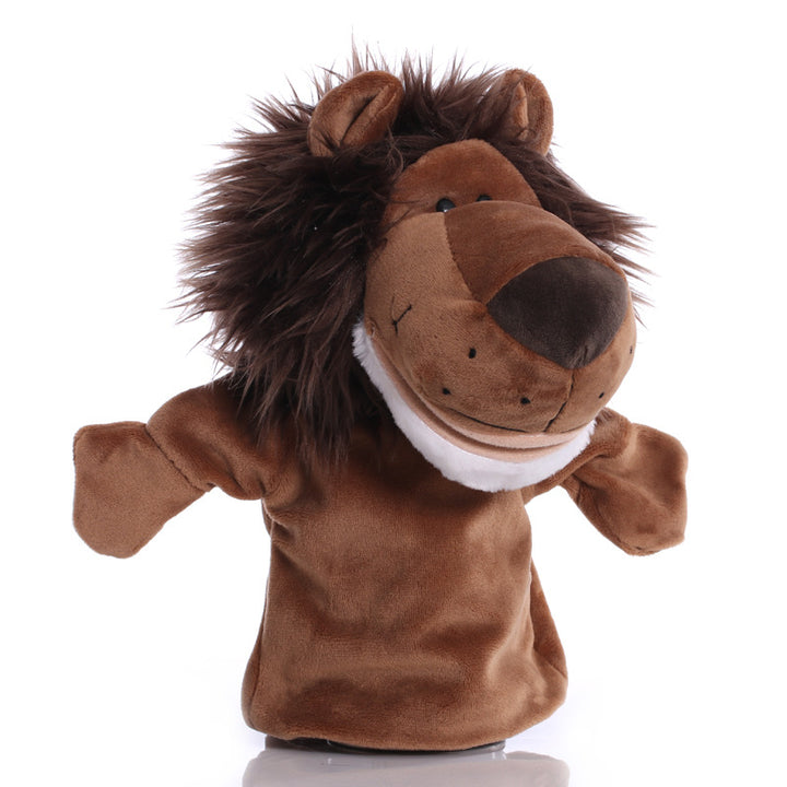 Plush Tiger Hand Puppet With Soft Fleece Movable Mouth Embroidered Features