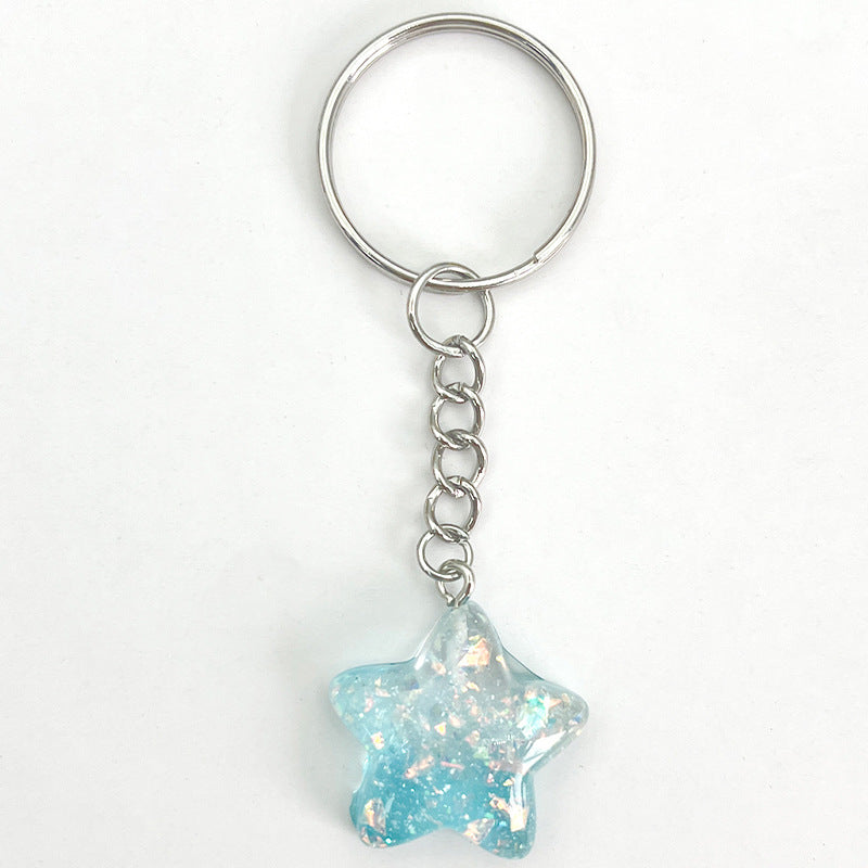 Star-Shaped Acrylic Keychain Bowlift