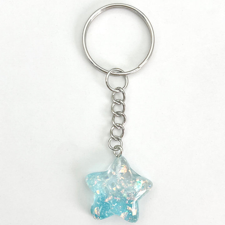 Star-Shaped Acrylic Keychain Bowlift
