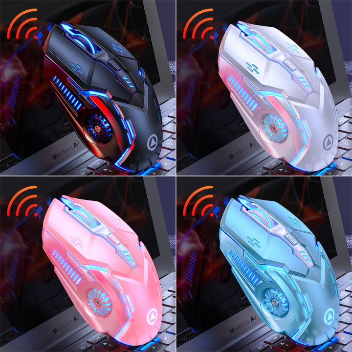 Wireless Gaming Mouse with RGB Lighting Bowlift