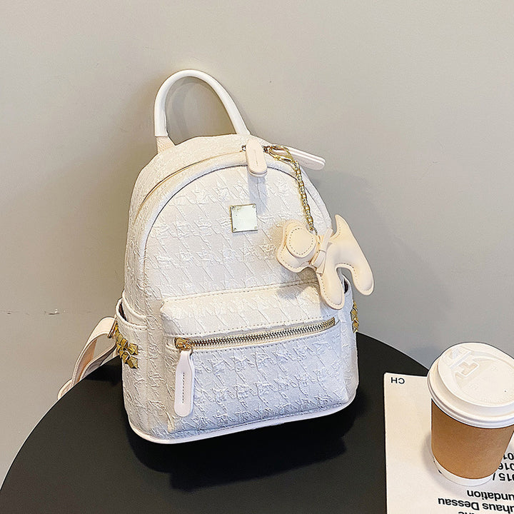 Textured Mini Backpack Bowlift