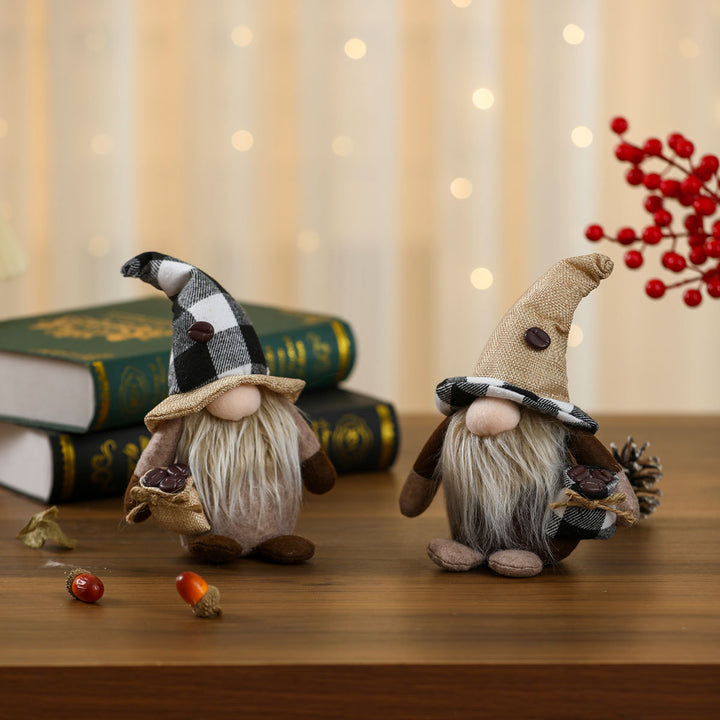 Rustic Decorative Gnome Figurine Bowlift