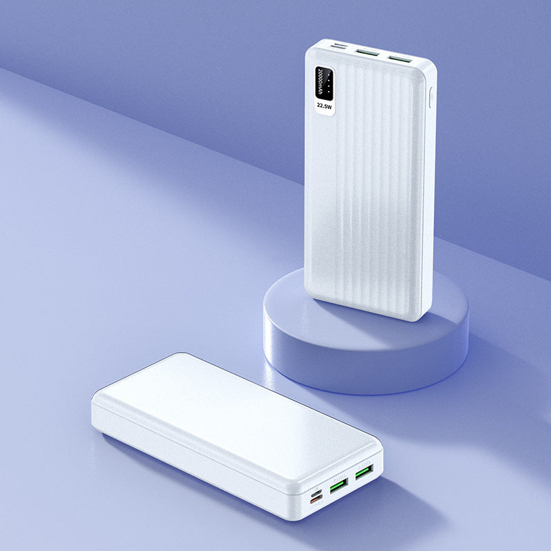 High-performance power bank with multifunctional USB-C connection and intelligent fast charging Bowlift