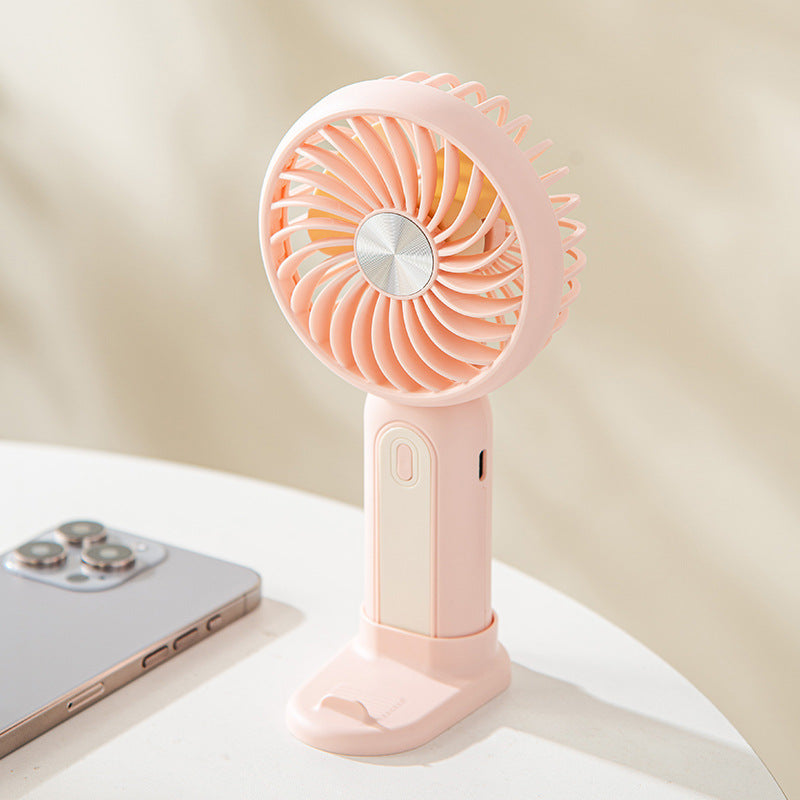 Unisex portable hand cooling fan with Peltier cooling module, stepless speed control and LED digital display Bowlift
