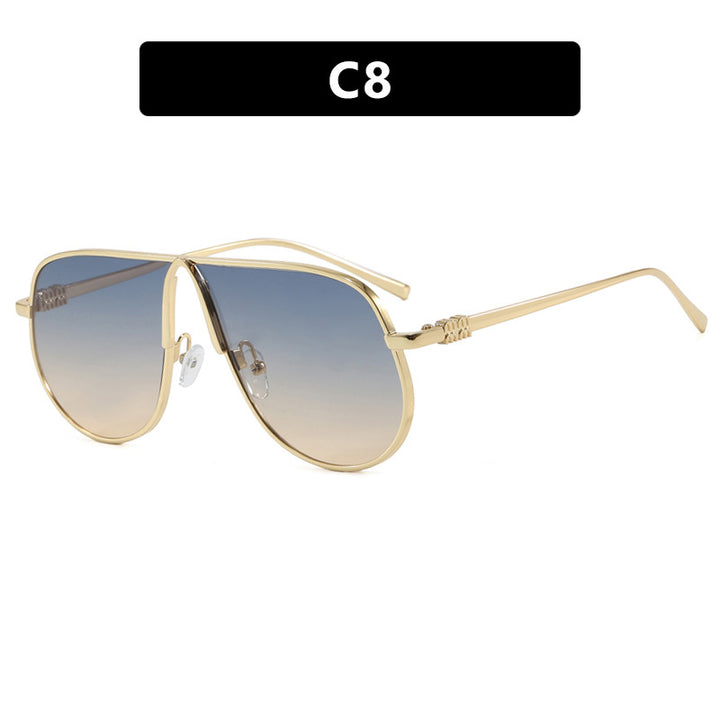 Women's pilot sunglasses with high-quality metal frame and polarized lenses Bowlift
