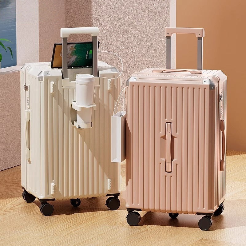 Unisex Smart Tech-Integrated Hardshell Carry-On Suitcase Bowlift