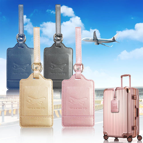 Premium PU Leather Travel Luggage Tag Bowlift