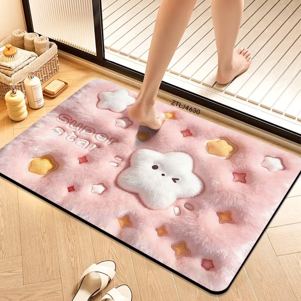 Plush Money-Themed Bath Mat Bowlift