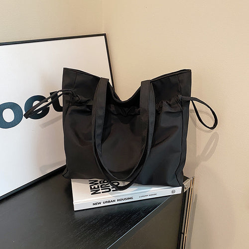 Stylish Casual Tote Bag with Drawstring Closure