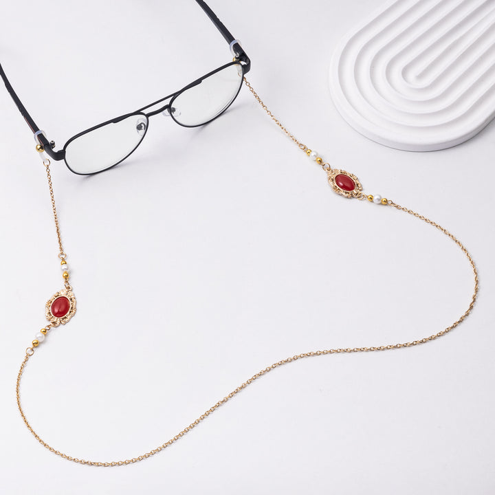 Elegant Beaded Eyewear Chain Bowlift